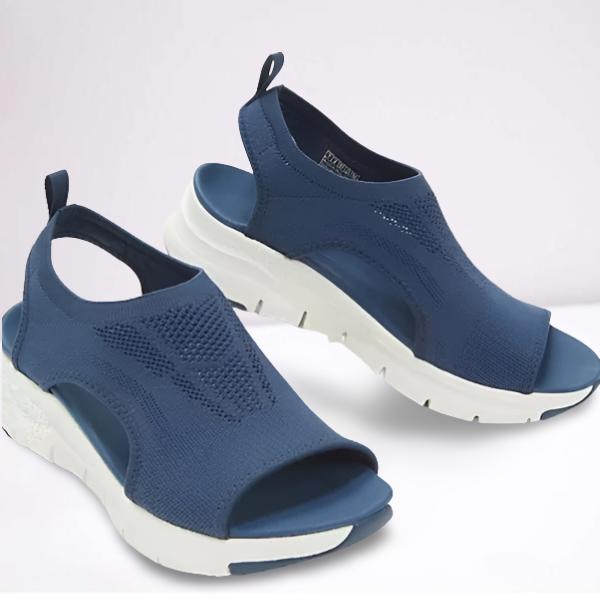 Wedge Sandals in Mesh with Orthopedic Sole for Women | Ideal for Summer