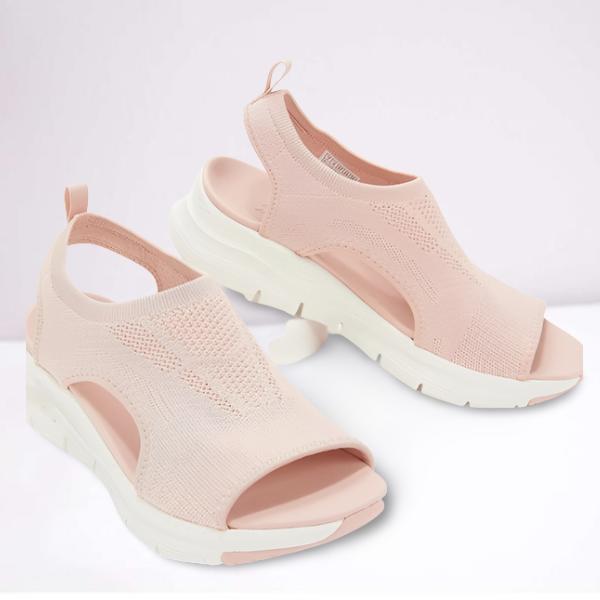 Wedge Sandals in Mesh with Orthopedic Sole for Women | Ideal for Summer