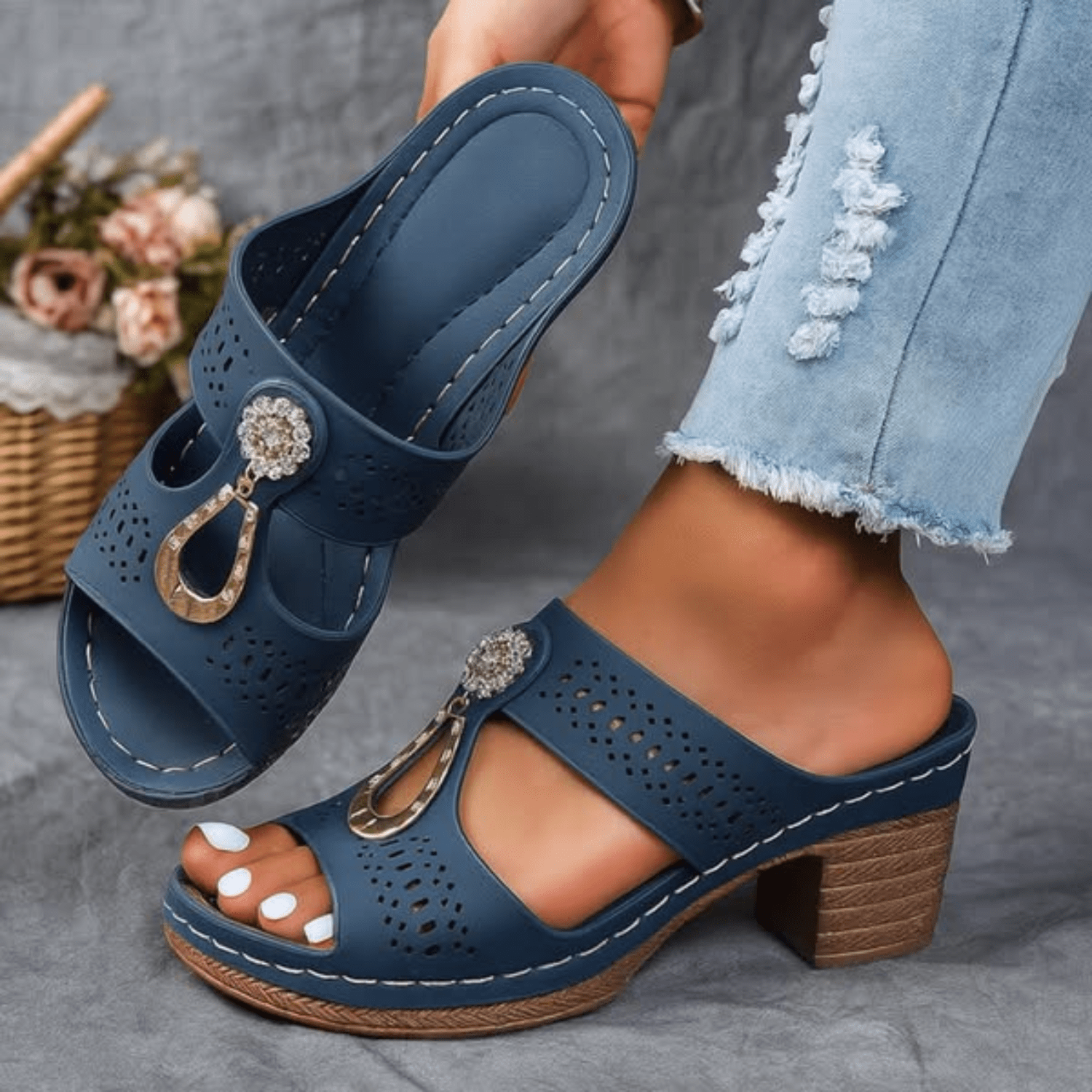Sandales Orthopédiques à Talon pour Femmes - Emilia Lane