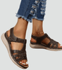 Sandales Orthopédiques en Cuir à Scratch pour Femme | Idéales pour le Quotidien - Emilia Lane