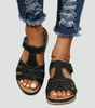 Sandales Orthopédiques en Cuir à Scratch pour Femme | Idéales pour le Quotidien - Emilia Lane