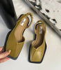 Sandales Slingback à Bout Carré pour Femme - Emilia Lane