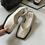 Sandales Slingback à Bout Carré pour Femme - Emilia Lane