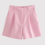 Shorts Plissés à Taille Haute pour Femmes - Emilia Lane