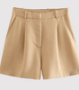 Shorts Plissés à Taille Haute pour Femmes - Emilia Lane