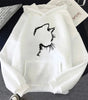 Sweat à Capuche Imprimé Chat Style Minimaliste pour Femmes - Emilia Lane