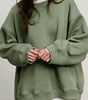 Sweatshirt Col Rond Oversize en Fleece pour Femme - Emilia Lane
