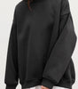 Sweatshirt Col Rond Oversize en Fleece pour Femme - Emilia Lane
