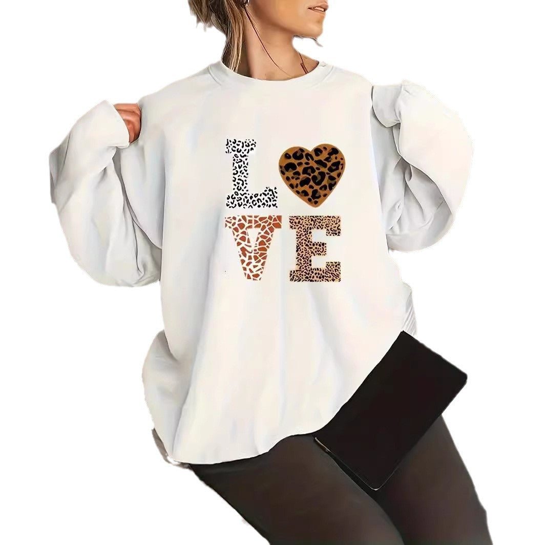 Sweatshirt imprimé léopard pour femmes - Emilia Lane