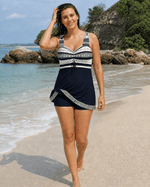Tankini Pour Femme à Imprimé Géométrique | Idéale pour les Vacances - Emilia Lane