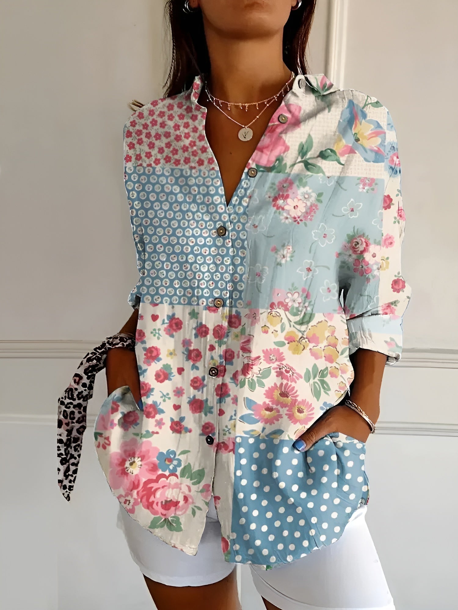 Printed Long Shirt for Women | Ideal for Everyday Wear