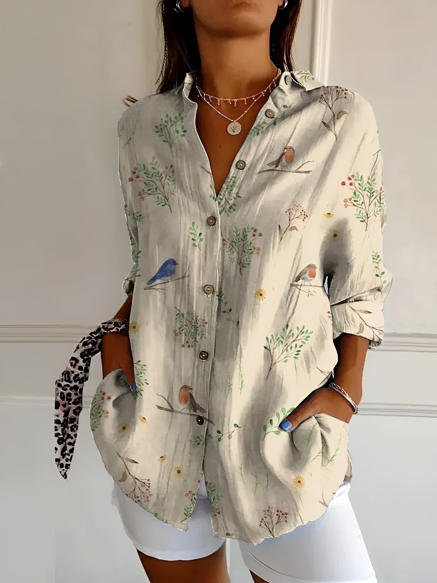 Printed Long Shirt for Women | Ideal for Everyday Wear