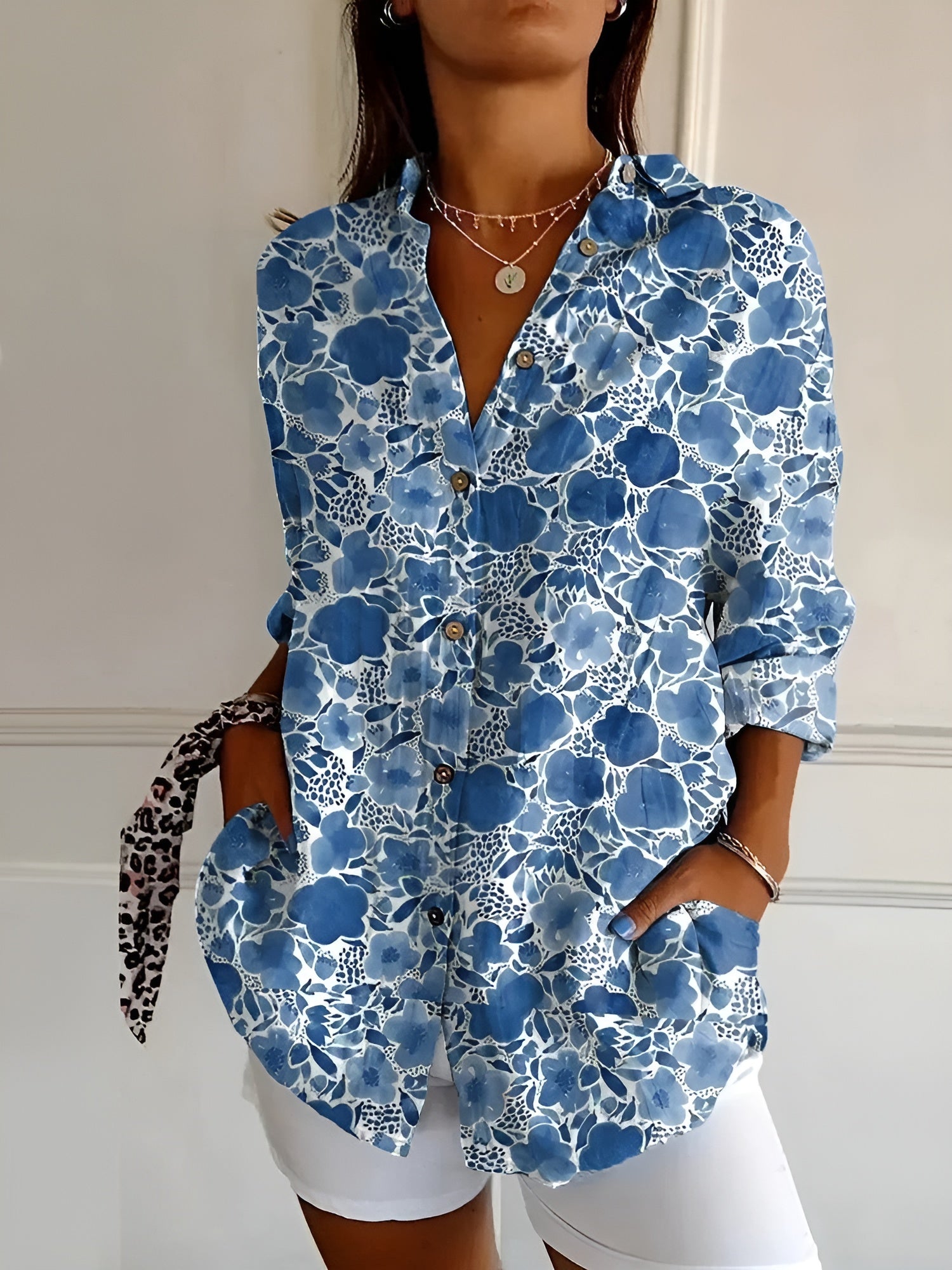 Printed Long Shirt for Women | Ideal for Everyday Wear