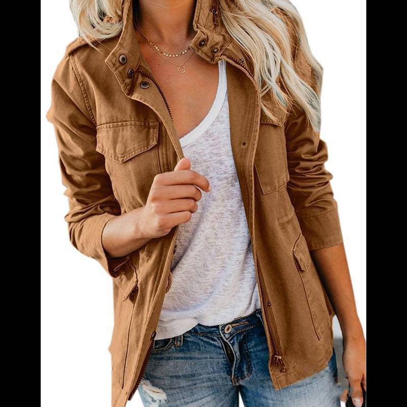 Veste à Col Revers en Coton pour Femme - Emilia Lane