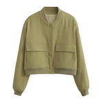 Veste Bomber à Col Montant pour Femme - Emilia Lane