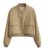 Veste Bomber à Col Montant pour Femme - Emilia Lane