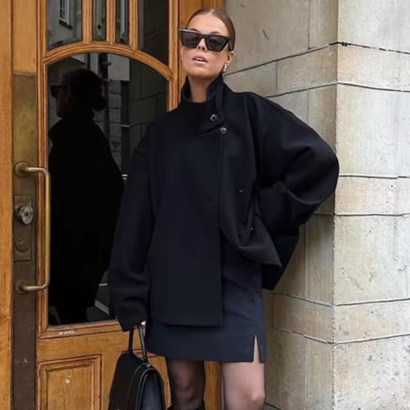 Veste Chic Court à Double Boutonnage pour Femmes - Emilia Lane