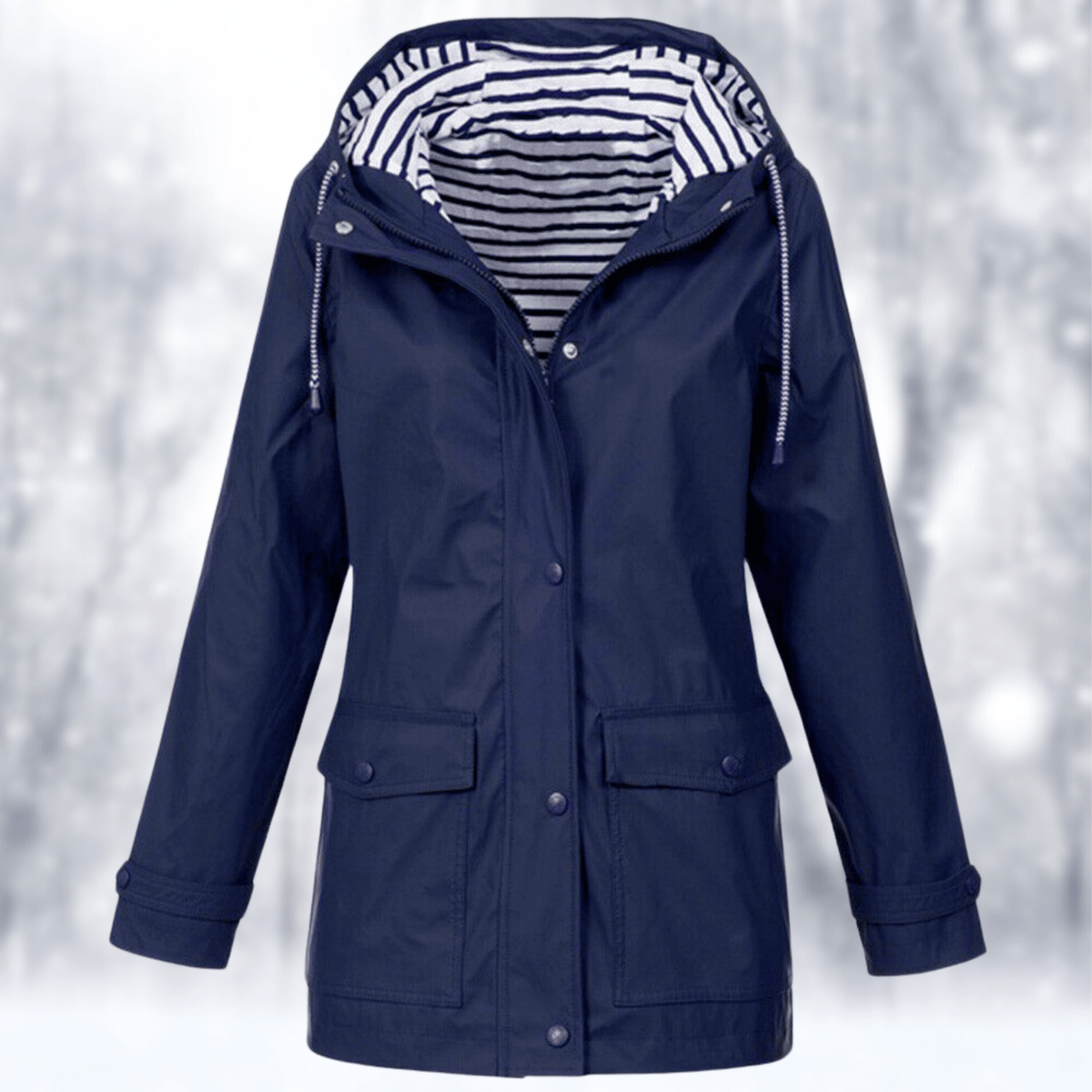 Veste de Pluie Courte à Capuche pour Femme - Emilia Lane