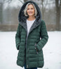 Veste d'hiver matelassée avec capuche pour femmes - Emilia Lane