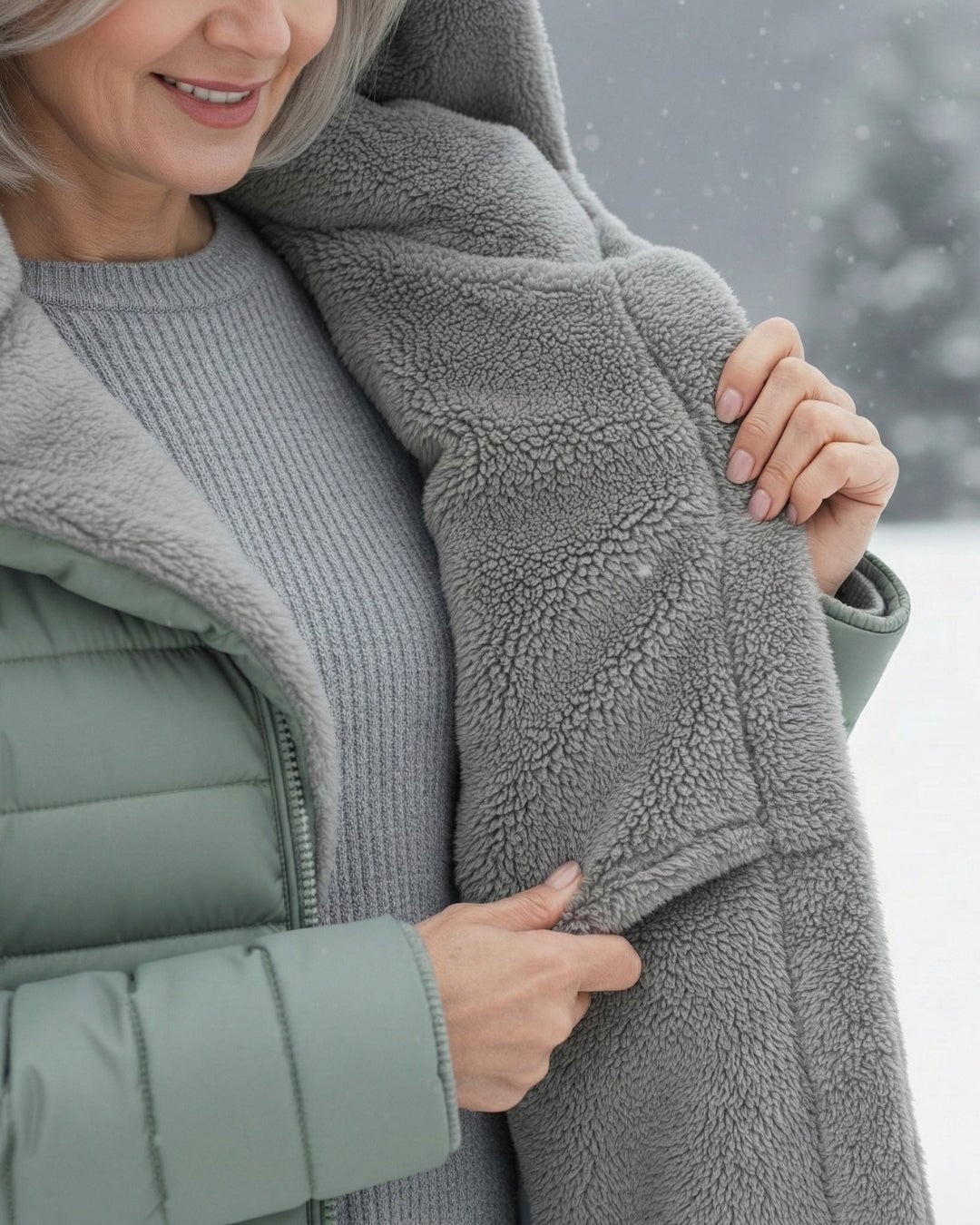 Veste d'hiver matelassée avec capuche pour femmes - Emilia Lane