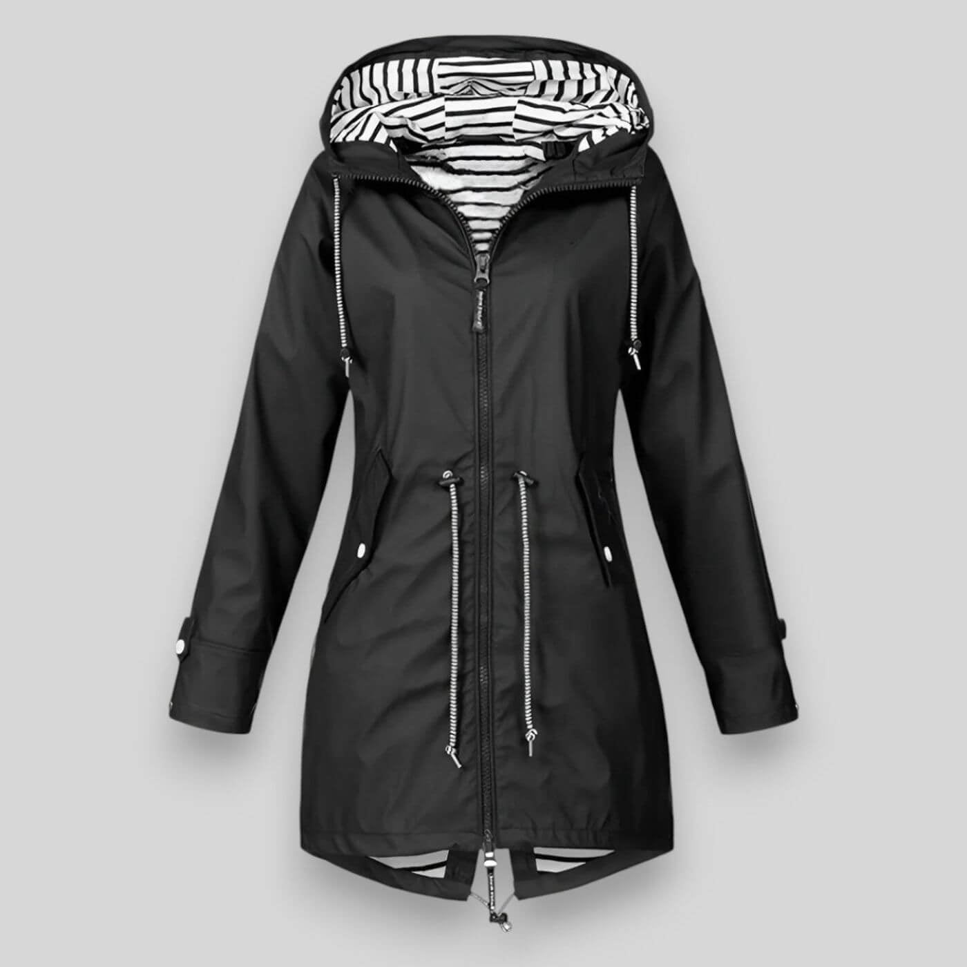 Veste Imperméable à Capuche et Cintrée pour Femme | Idéale pour le Quotidien - Emilia Lane