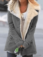 Veste Mi - Longue Boutonnée pour Femme - Emilia Lane