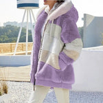 Oversized Fleece Hoodie Jacket for Women