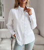 Long-sleeve high-neck blouse for women