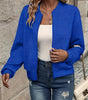 Short Quilted Bomber Jacket for Women