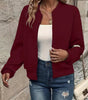 Short Quilted Bomber Jacket for Women