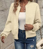 Short Quilted Bomber Jacket for Women